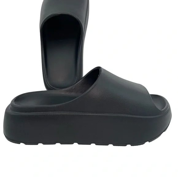 Platform Slides for Women EVA Sz 9 Thick Sole Non Slip Outdoor Sandals - Picture 6 of 7